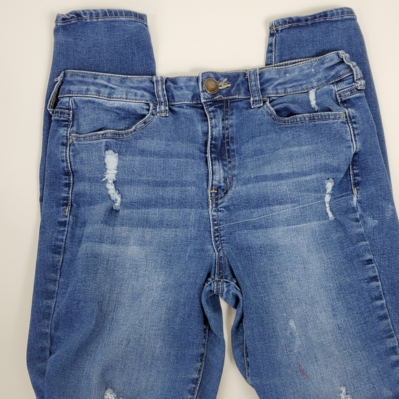 factory distressed jeggings size 11 - Picture 10 of 14